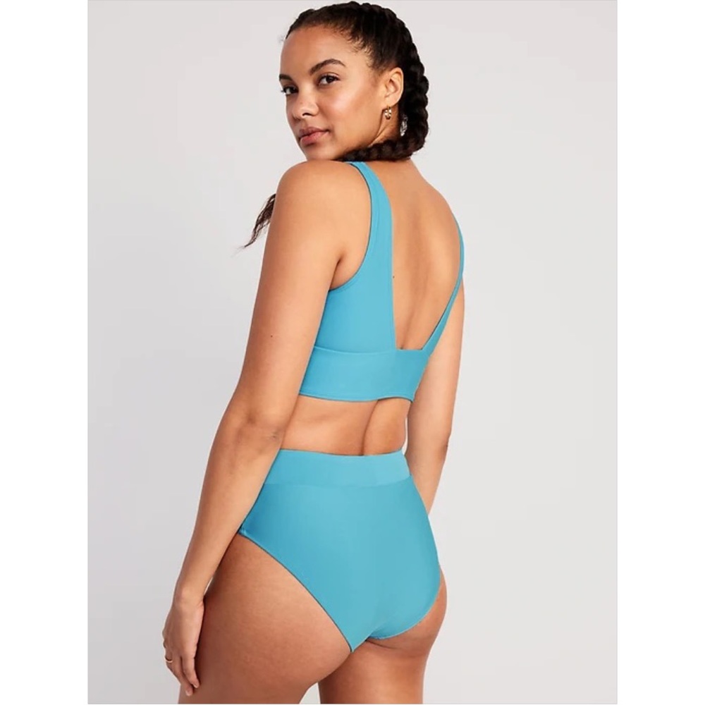 Nwt Old Navy High-Waisted Cross-Front Bikini Swim Bottoms